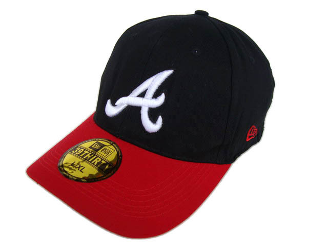 Atlanta Braves Black Peaked Cap DF1 0512